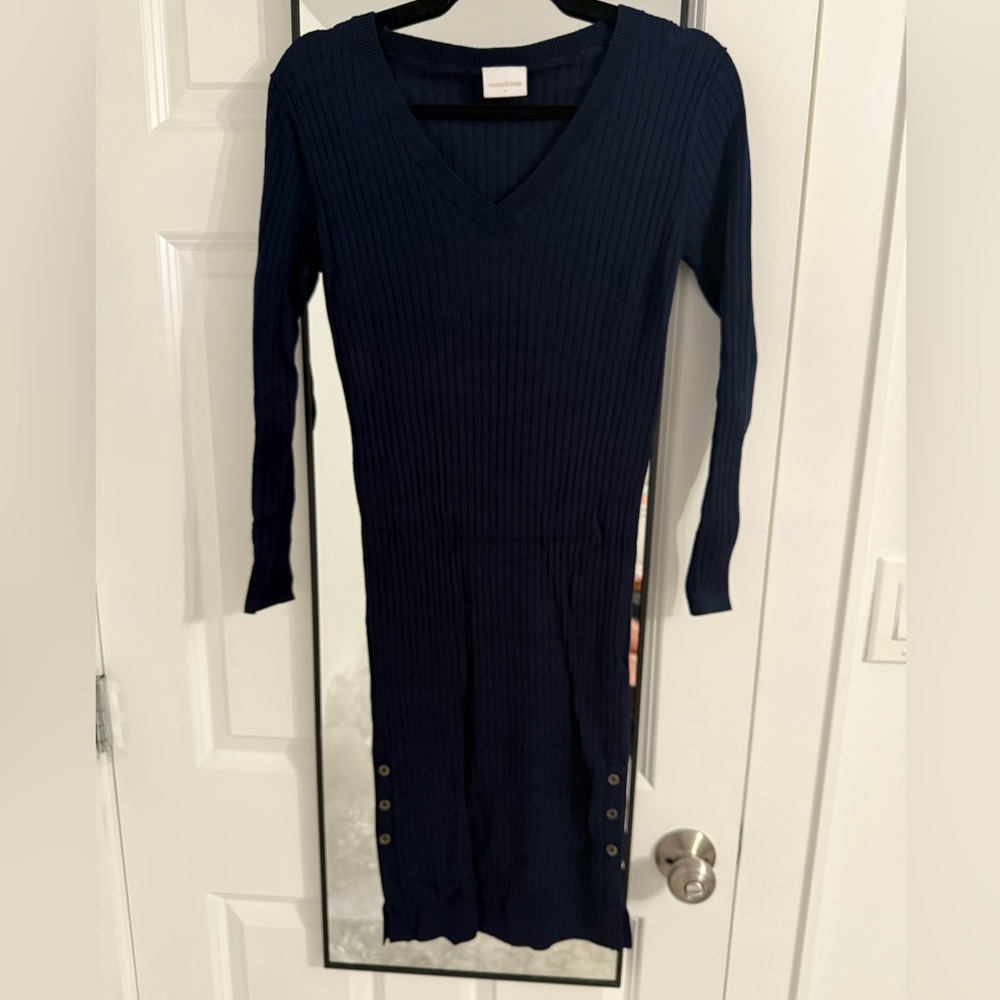NEW Mama Licious Maternity Ribbed Knit Dress